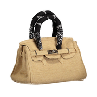 Birkin Style Jute Bag