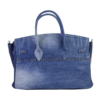 Birkin Style Jean Handbag - Available in 4 sizes