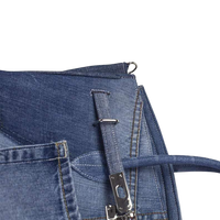 Birkin Style Jean Handbag - Available in 4 sizes