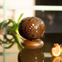 MINIMAL Nr. 1 – Lampe de table, Veilleuse, Lampe gourde, Abat-jour marocain turc, Lampe de Bureau, Lampe turque, Lampe champignon, Lampe de chevet marron