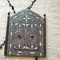 Miroir marocain, Miroir incrusté d’os, Miroir décoratif, Miroir arqué, Décor en os, Art mural arabe