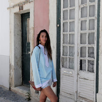 Tunique marocaine bleu clair