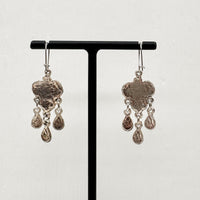 Boucles d'oreilles berbères with cabochons in résine rouge / Bijou Maroc / Bijoux bohème ethnique boho