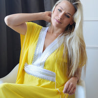 Caftan caftan jaune Resortwear
