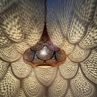 Moroccan Pendant Light, Handmade Copper Lamp