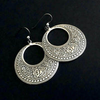 Boucles d'oreilles berbères Motifs floraux / Bijou Maroc / Bijoux bohème ethnique boho