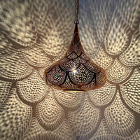 Moroccan Pendant Light, Handmade Copper Lamp
