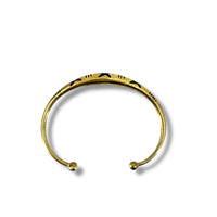 Bracelet berbère ajustable en laiton orné de motifs ethniques / Sud Maroc / bijou ethnique bohème