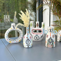 Vase artisanal bouteille amazigh