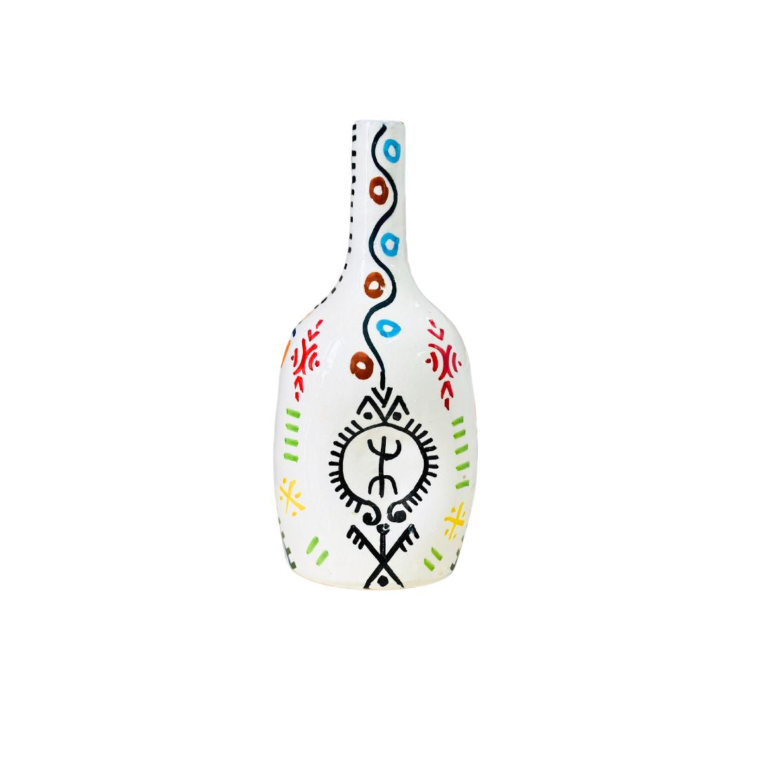 Vase artisanal bouteille amazigh