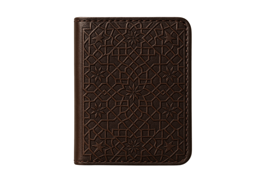 Porte cartes en cuir Marrakchi Zelijj