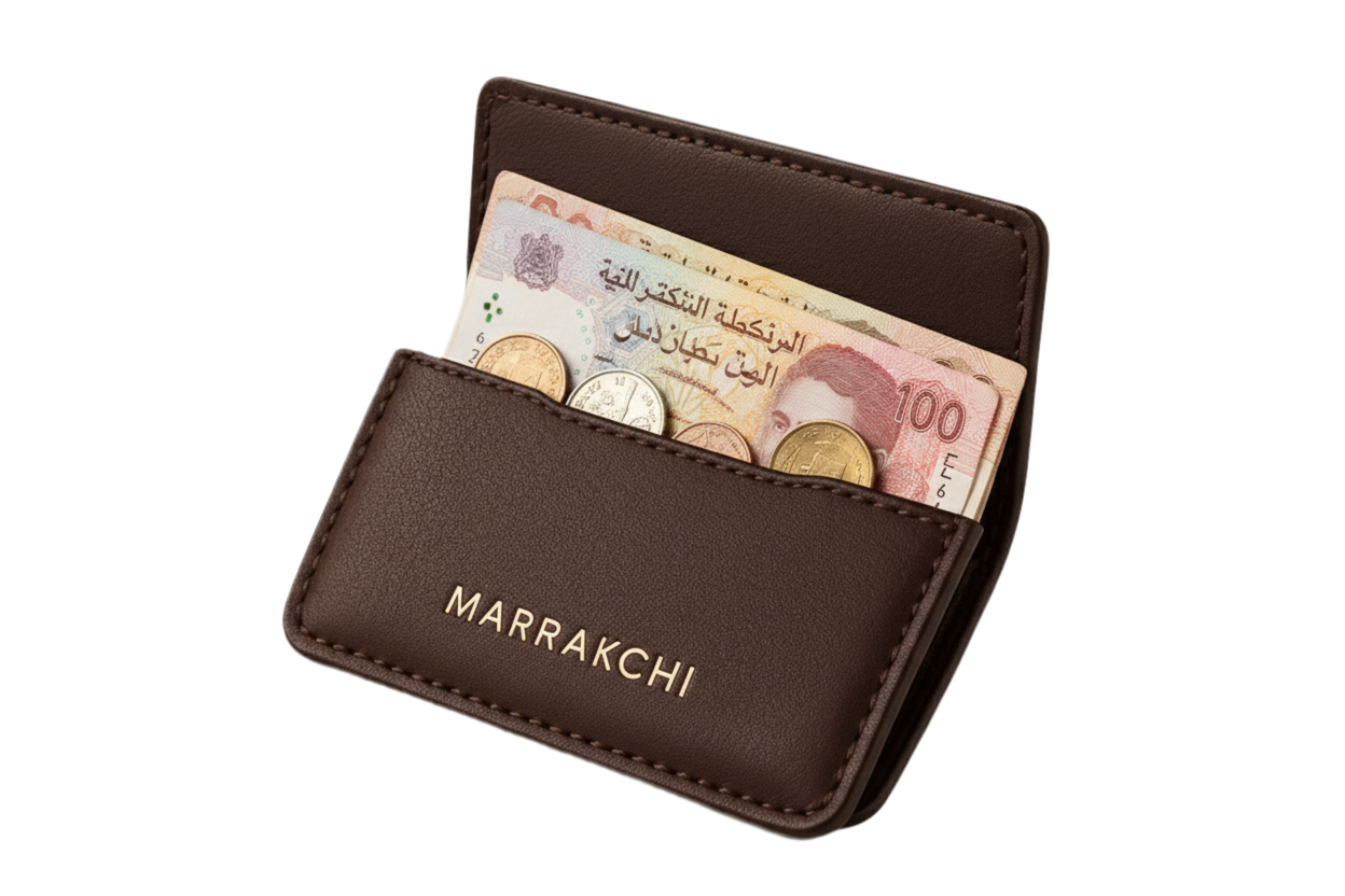 Porte cartes en cuir Marrakchi Zelijj