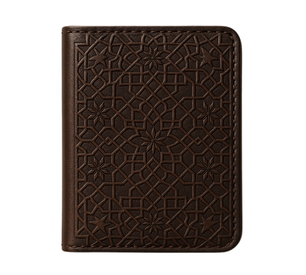 Porte cartes en cuir Marrakchi Zelijj
