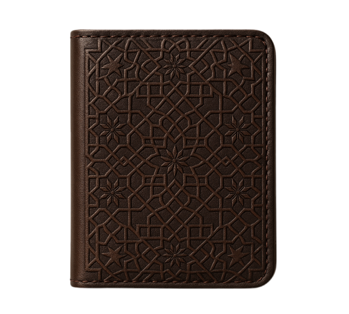 Porte cartes en cuir Marrakchi Zelijj