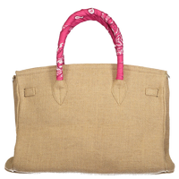 Birkin Style Jute Bag