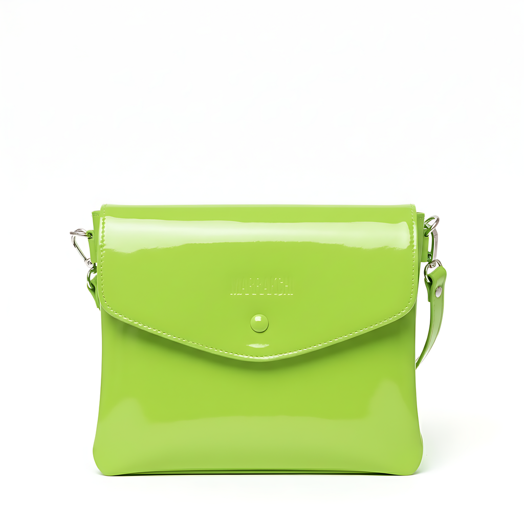 MARRAKCHI Pochette  en cuir vert néo