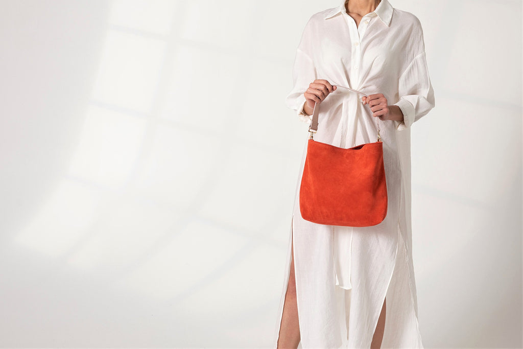 Sac hobo en cuir : sac à bandoulière fait main