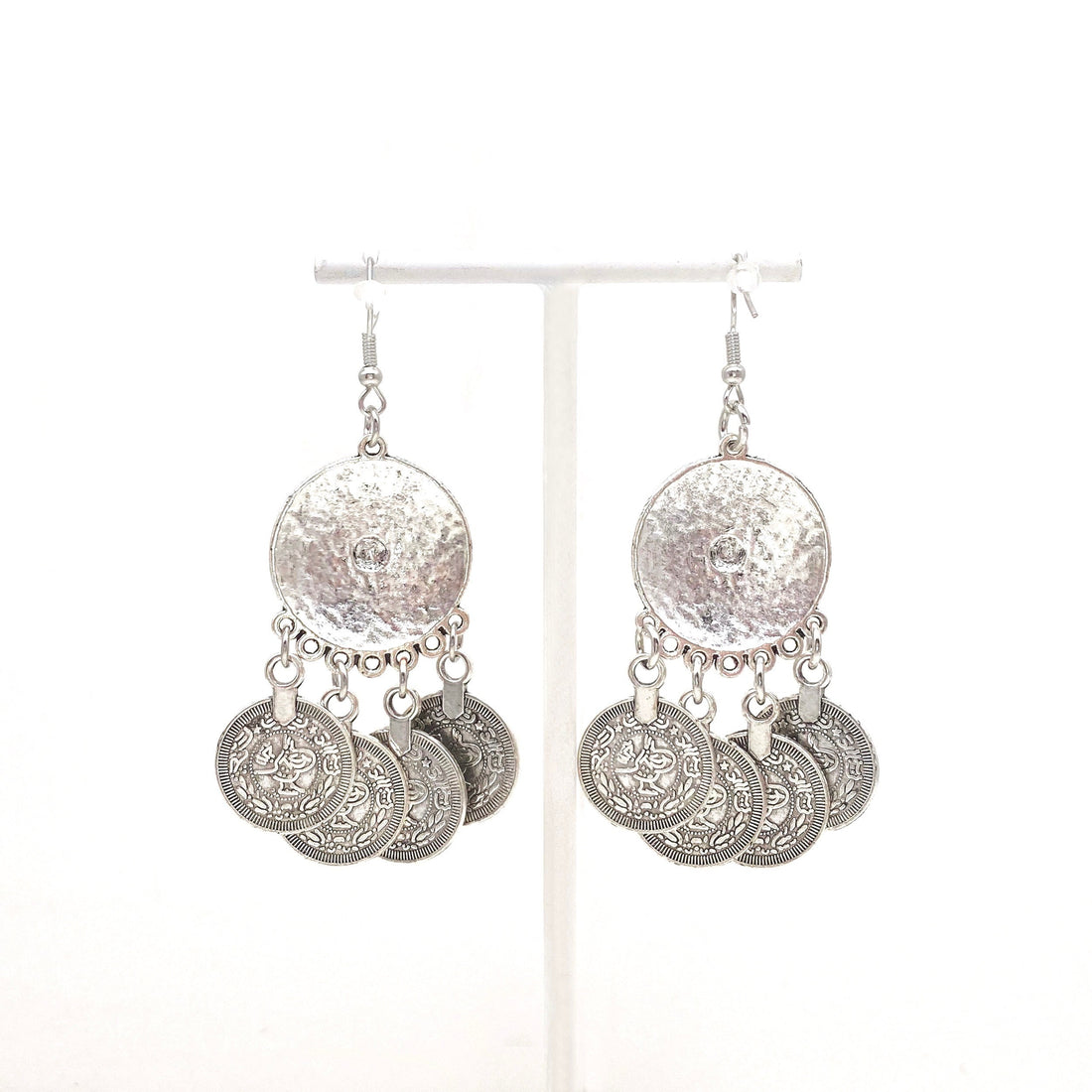 Boucles d'oreilles bohème gypsy pièces de monnaie / Bijoux ethnique boho