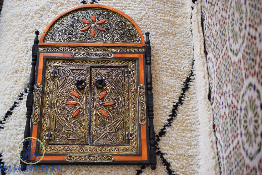 Miroir Marocain, Miroir Arqué, Miroirs en Métal, Miroir Painting, Miroir en Incrustation D'OS, Miroir Bohème, Miroir Encadré, Tentures Murales 