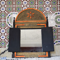 Miroir Marocain, Miroir Arqué, Miroirs en Métal, Miroir Painting, Miroir en Incrustation D'OS, Miroir Bohème, Miroir Encadré, Tentures Murales 