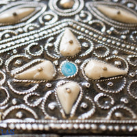 Miroir marocain, Miroir incrusté d’os, Miroir décoratif, Miroir arqué, Décor en os, Art mural arabe