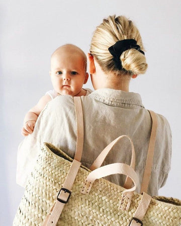 50 % DE RÉDUCTION Sac de plage en paille avec lanière en cuir - Sac à dos en paille - Sac bohème hipster