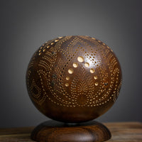 MINIMAL No.1 - Lampe de table, Veilleuse, Lampe gourde, Abat-jour marocain turc, lampe de bureau, Lampe turque, lampe champignon, Lampe de chevet marron