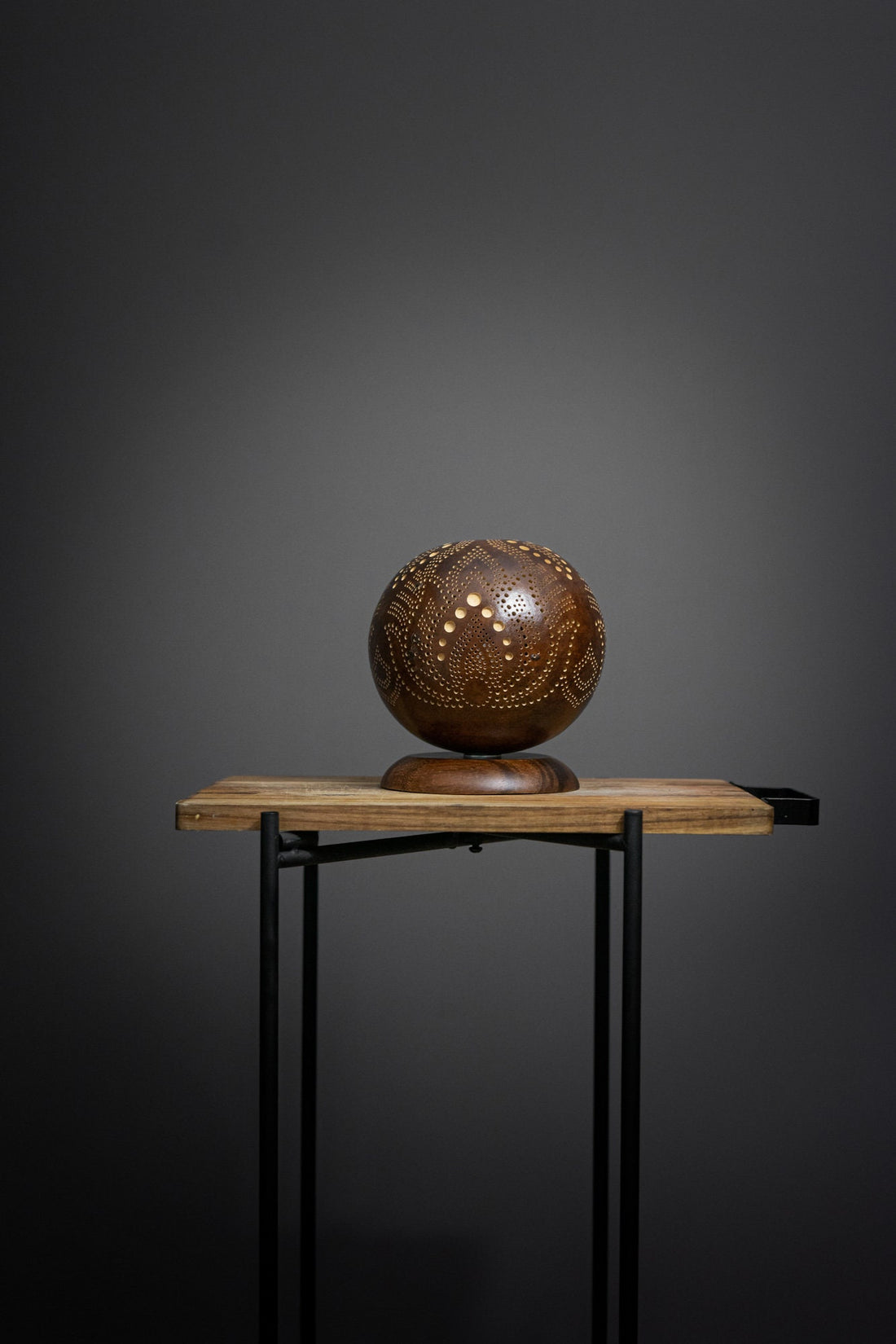 MINIMAL No.1 - Lampe de table, Veilleuse, Lampe gourde, Abat-jour marocain turc, lampe de bureau, Lampe turque, lampe champignon, Lampe de chevet marron