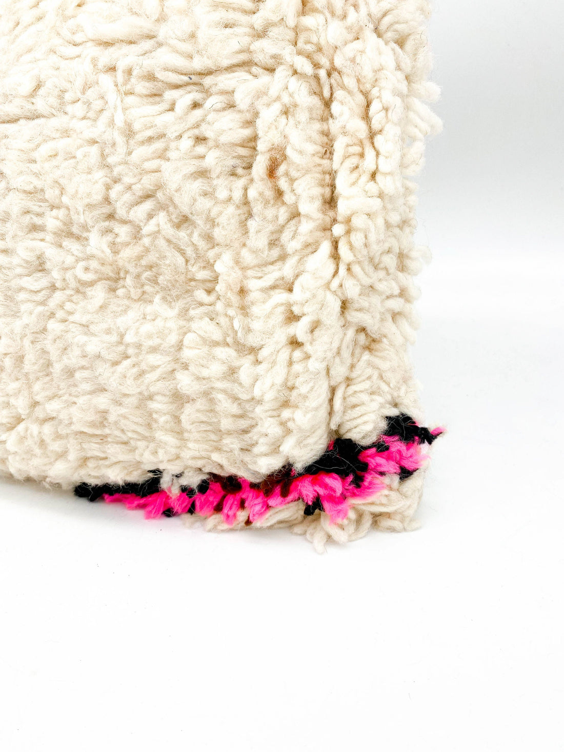 Housse de coussin berbère marocain Azilal à motifs colorés 60x40cm