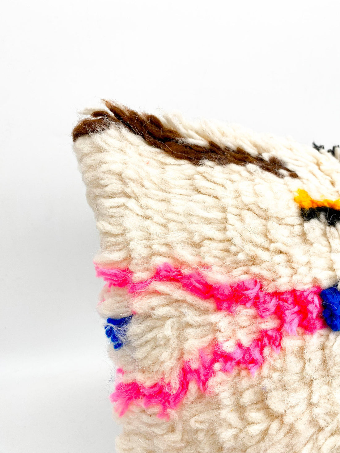 Housse de coussin berbère marocain Azilal à motifs colorés 60x40cm