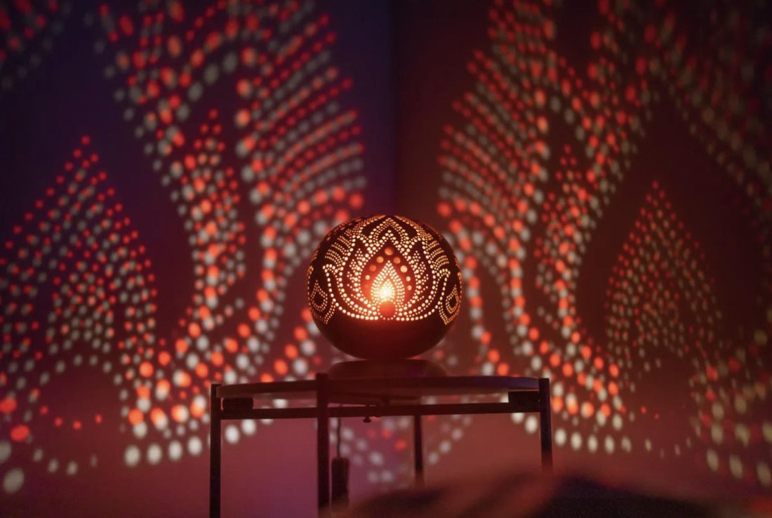 MINIMAL No.1 - Lampe de table, Veilleuse, Lampe gourde, Abat-jour marocain turc, lampe de bureau, Lampe turque, lampe champignon, Lampe de chevet marron