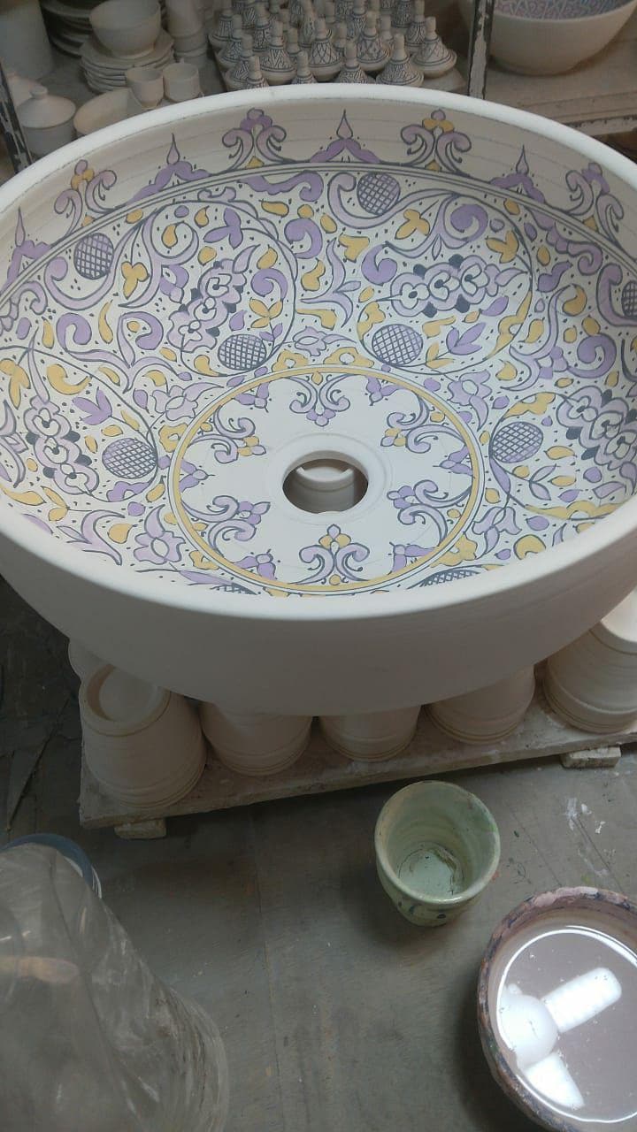 Lavabo marocain fait main