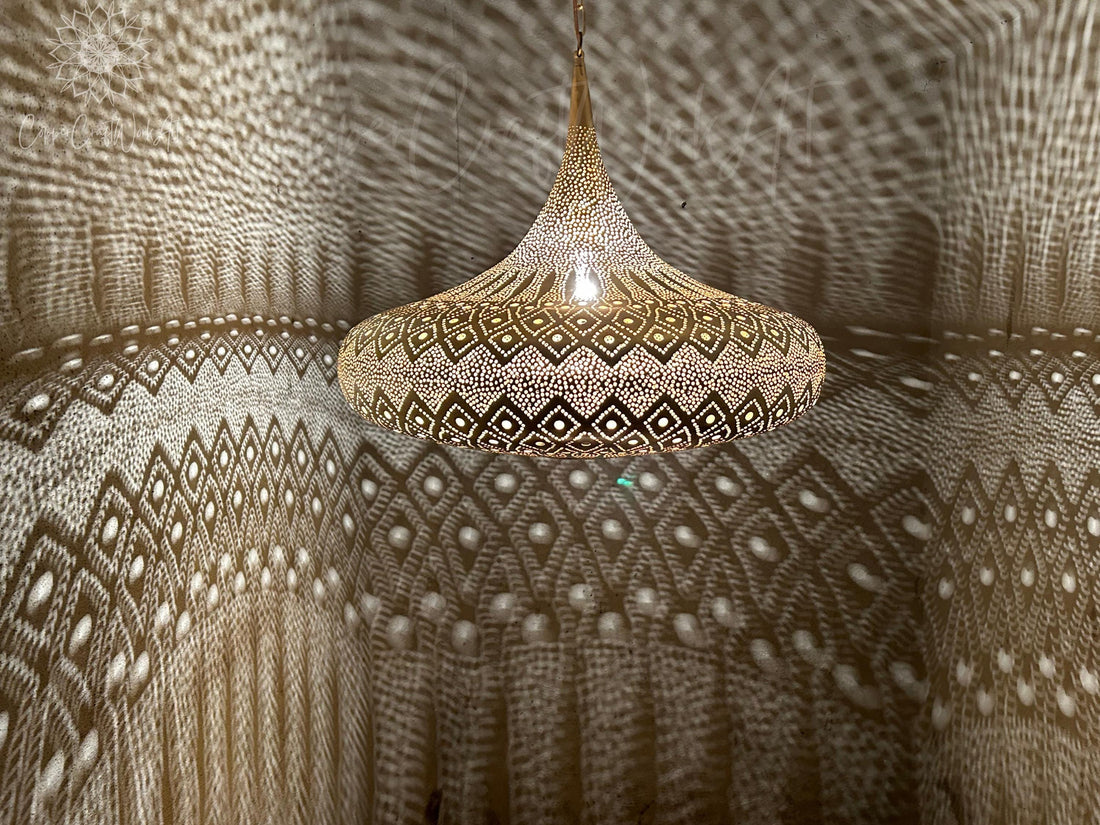 Moroccan Brass Pendant Lamp, Pendant Lamp
