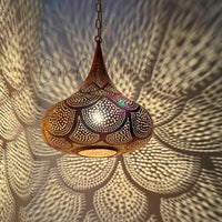 Moroccan Pendant Light, Handmade Copper Lamp