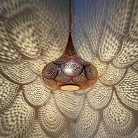 Moroccan Pendant Light, Handmade Copper Lamp