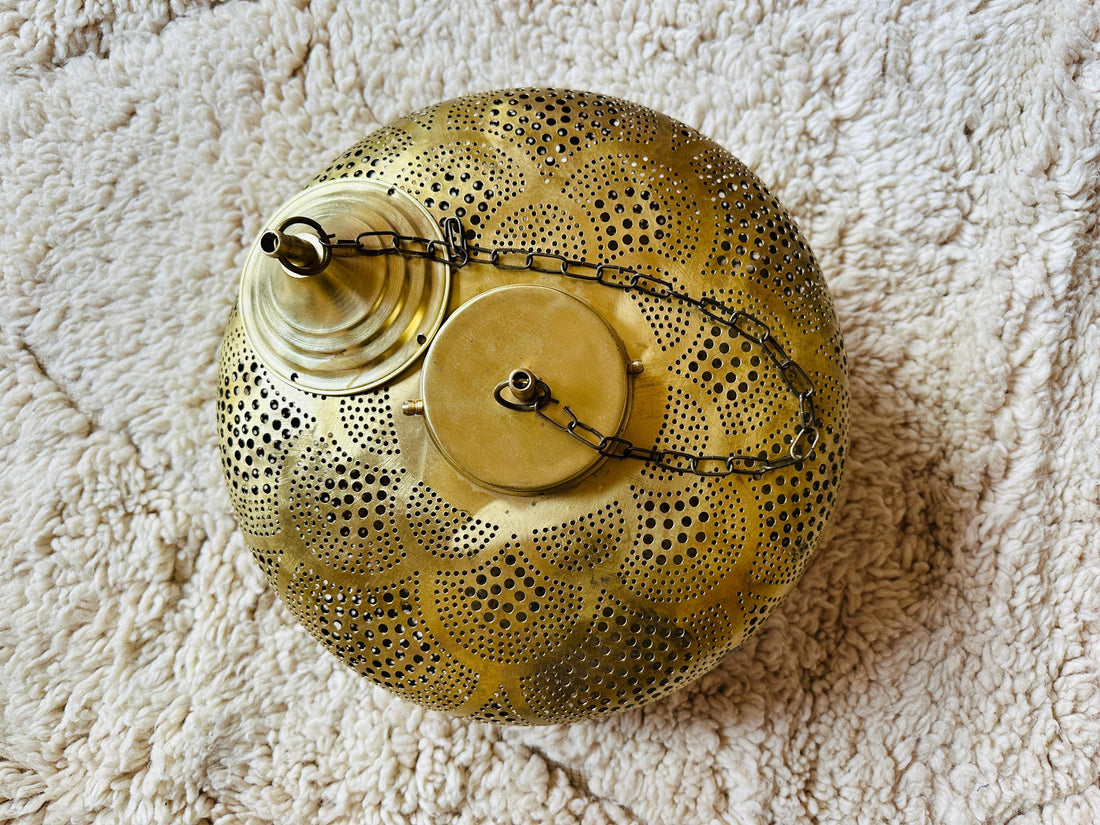 Suspension marocaine en laiton faite main