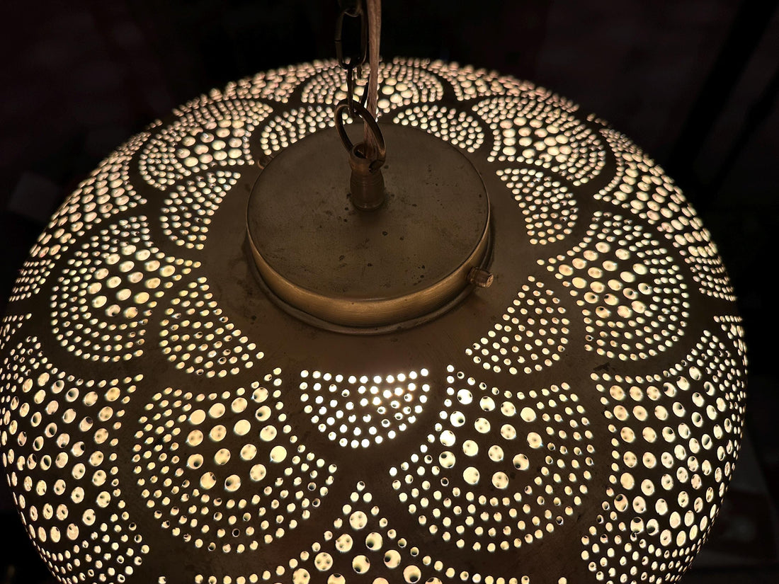 Suspension marocaine en laiton faite main