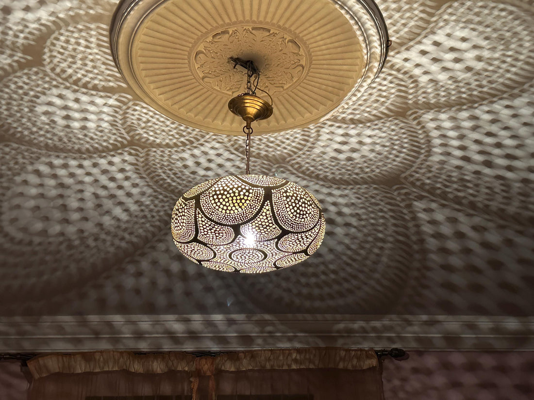 Suspension marocaine en laiton faite main