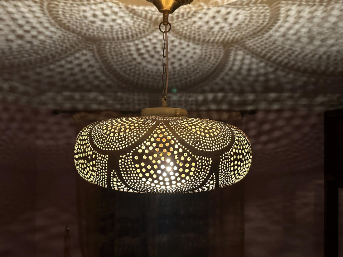 Suspension marocaine en laiton faite main