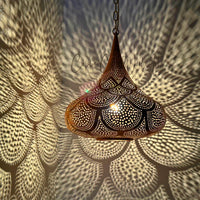Moroccan Pendant Light, Handmade Copper Lamp