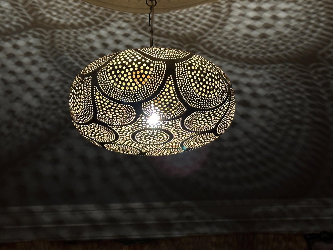 Suspension marocaine en laiton faite main