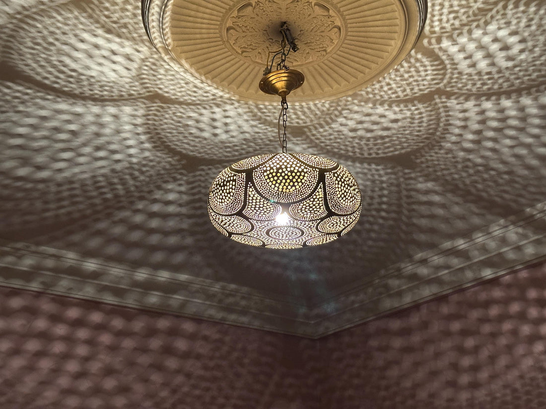Suspension marocaine en laiton faite main