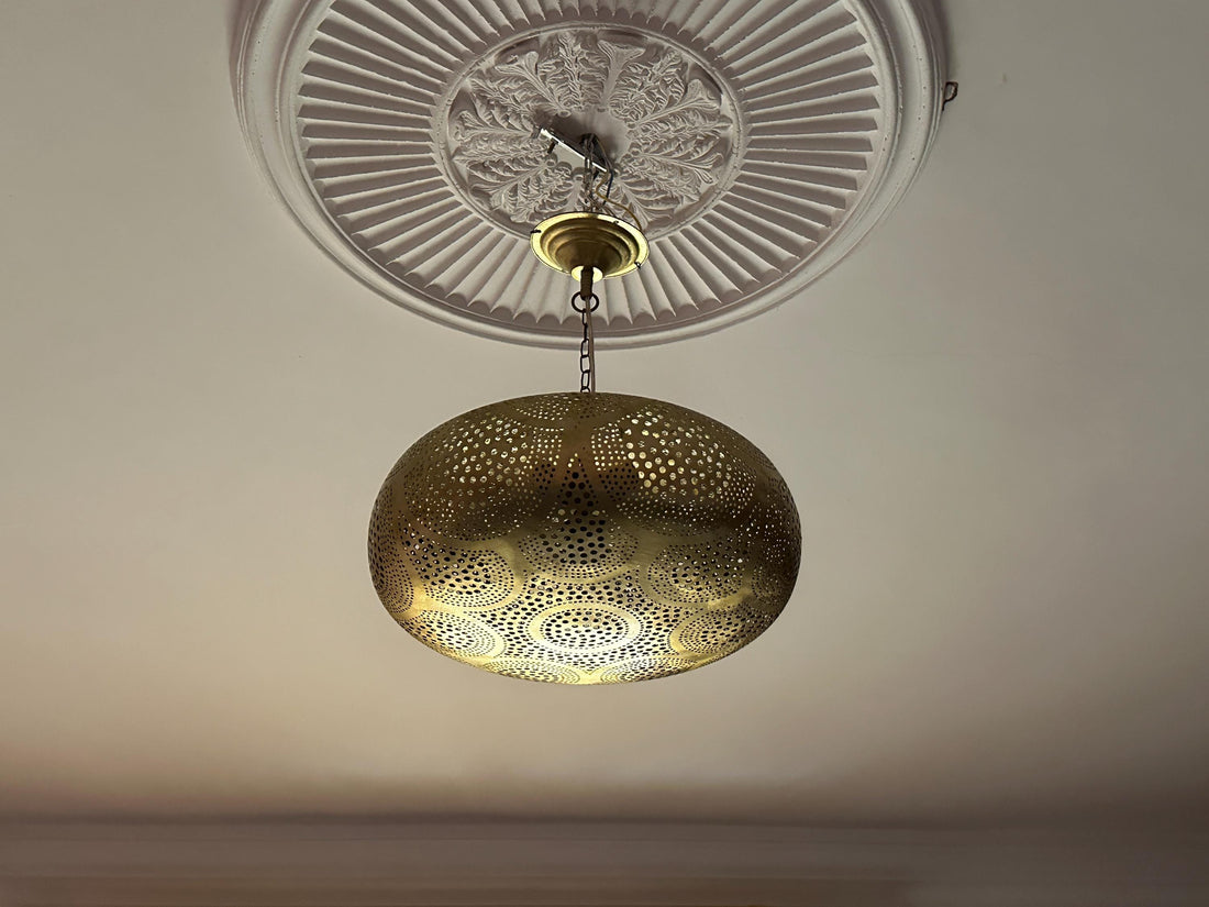 Suspension marocaine en laiton faite main