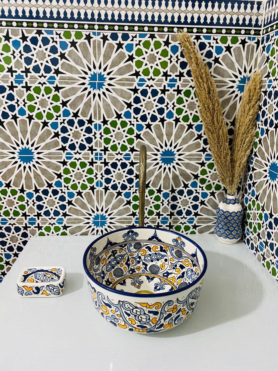 Lavabo marocain fait main