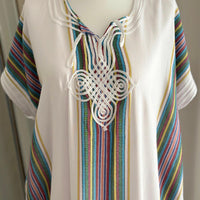 Gandoura marocaine blanche