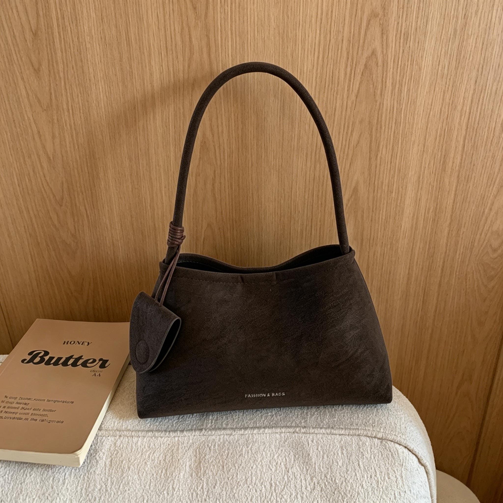 Sac à bandoulière hobo en daim vintage