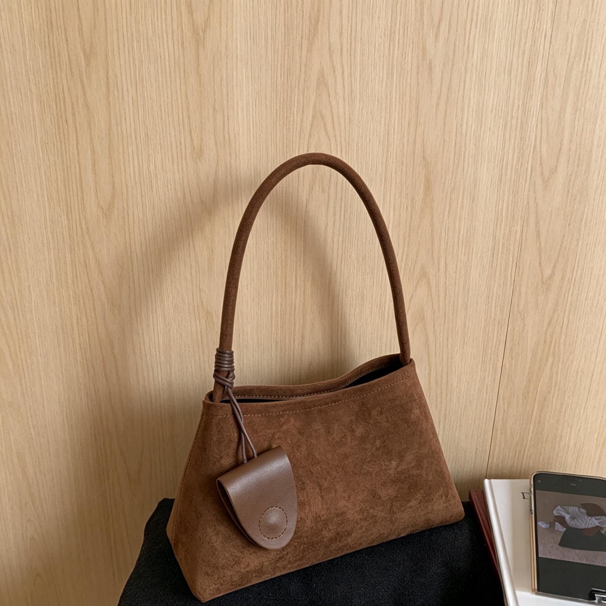 Sac à bandoulière hobo en daim vintage