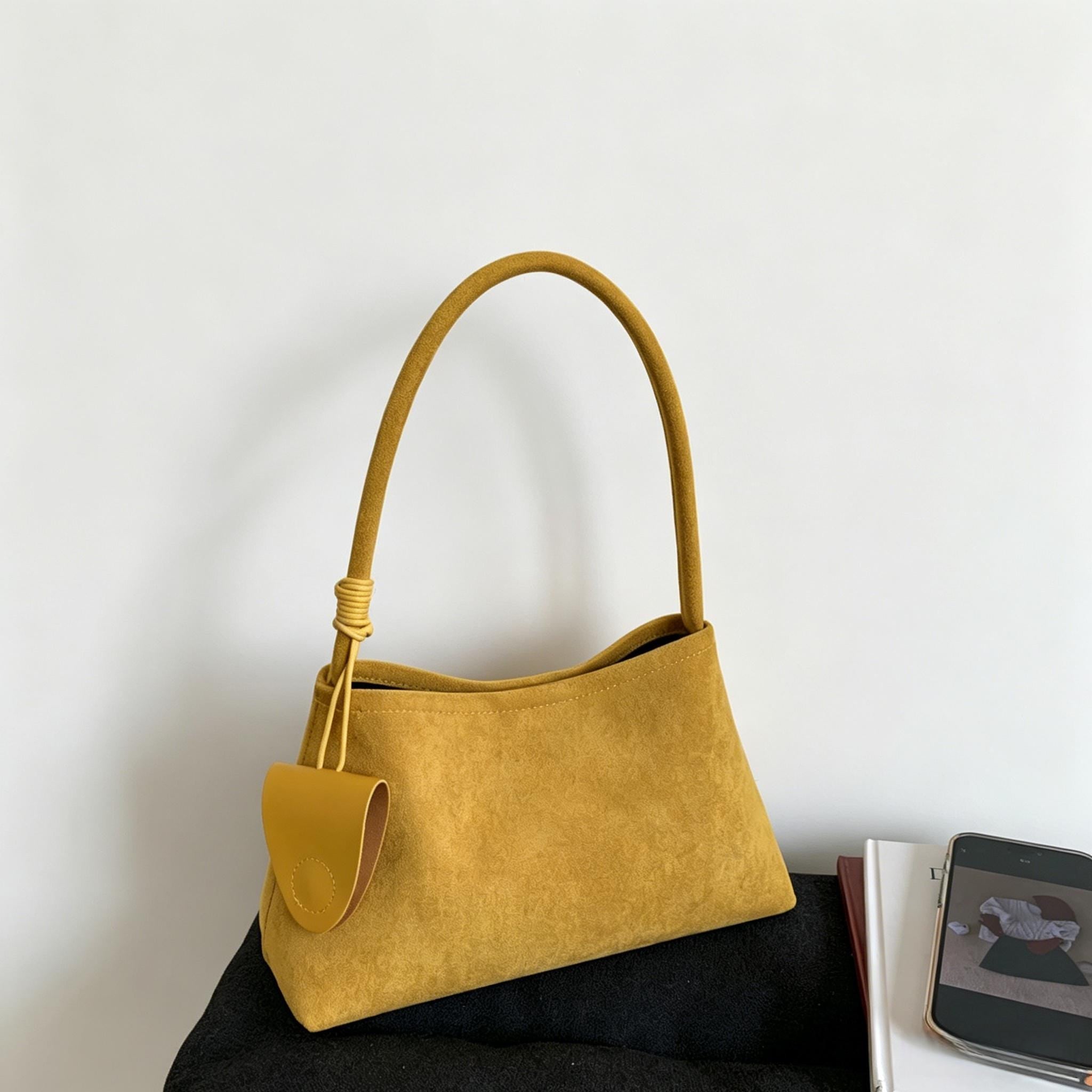 Sac à bandoulière hobo en daim vintage