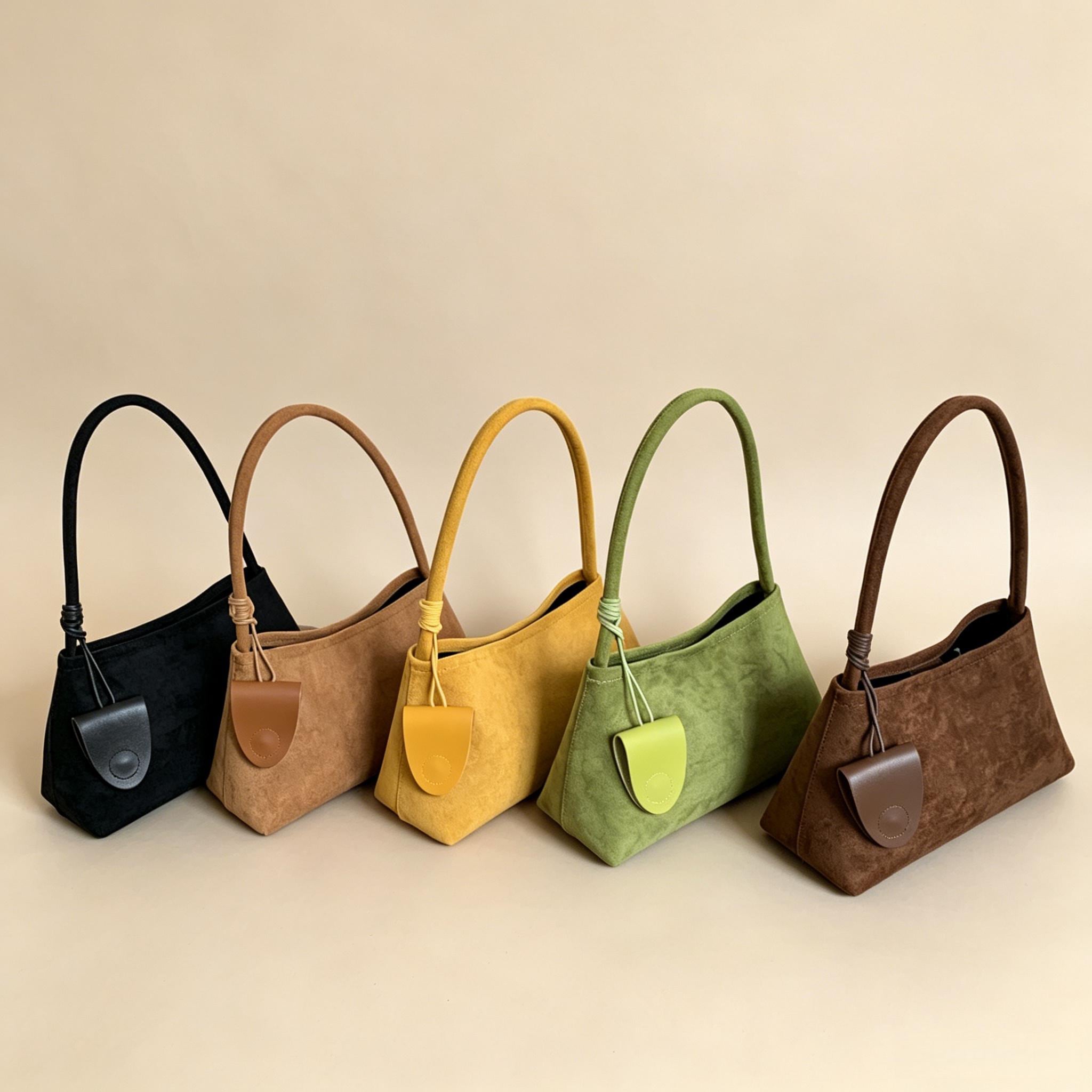 Sac à bandoulière hobo en daim vintage