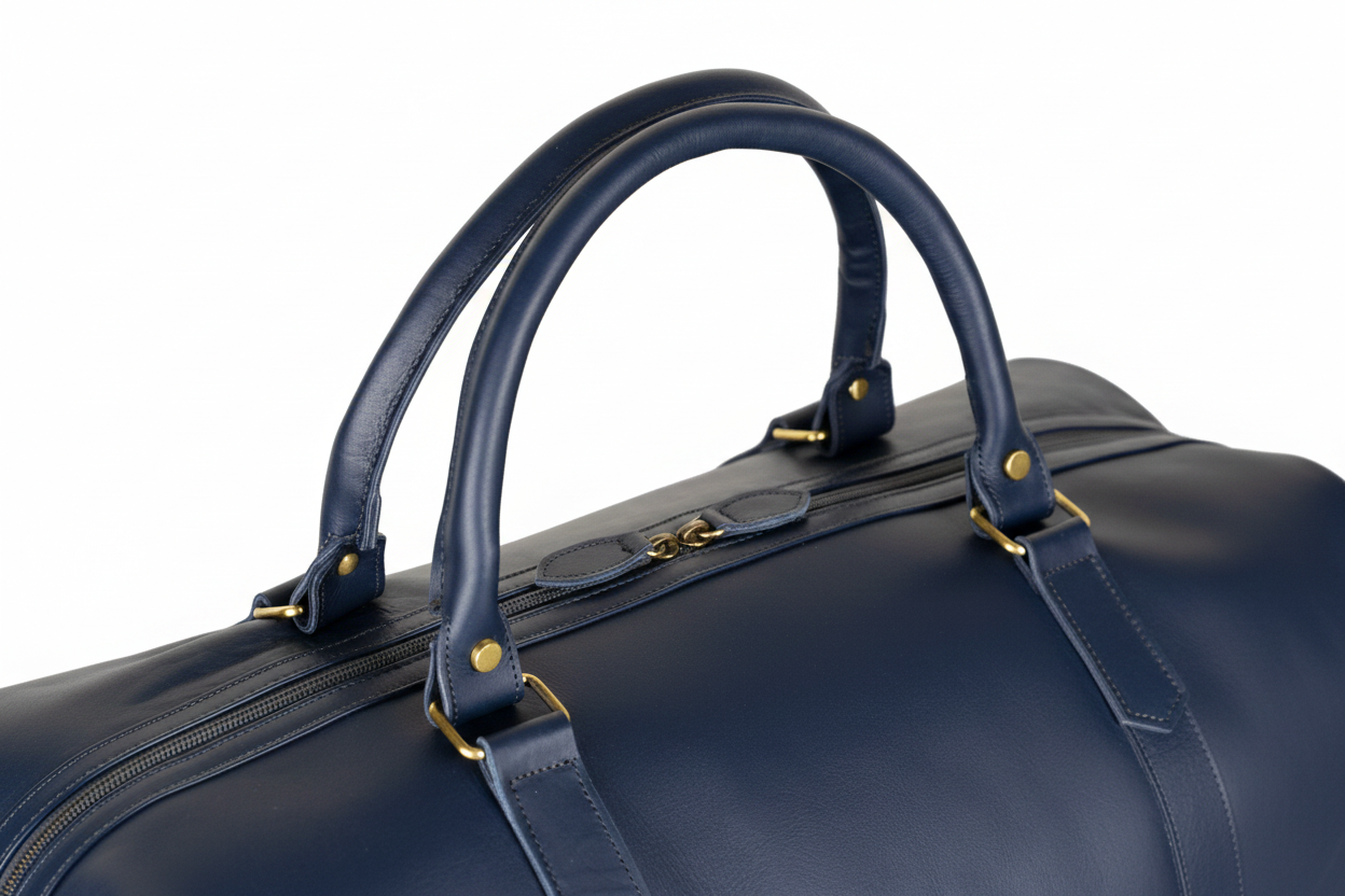 Imperial Essence: Sac de Voyage - Cuir Bleu